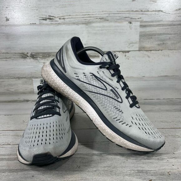 Brooks Womens Glycerin 19 Lace Up Running Athletic Sneakers Gray Size 12 - Picture 6 of 8